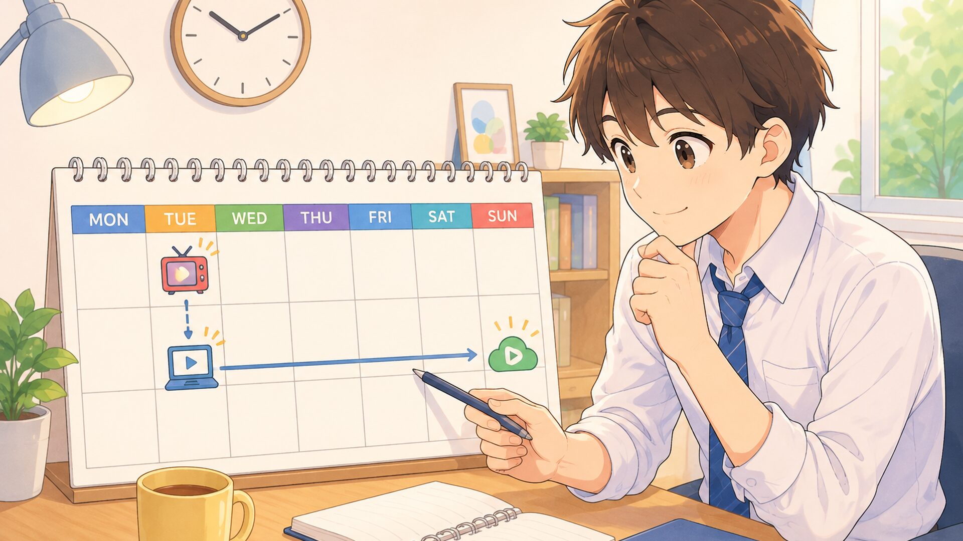 火曜22時30分の最速配信をスマートフォンで待ちながら無自覚聖女の最新話を楽しみにする会社員